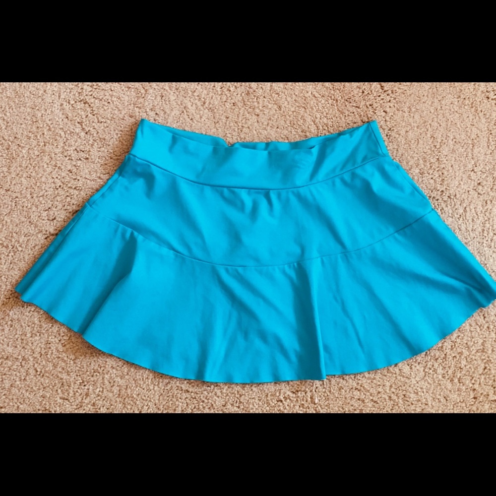 Cover up skirt swim suit  skirt blue to be worn over bathing suit